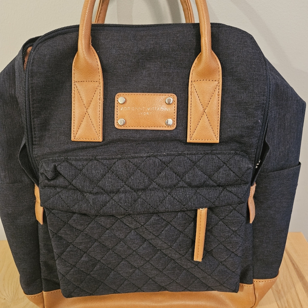 Adrienne Vittadini Sports Backpack Navy Blue